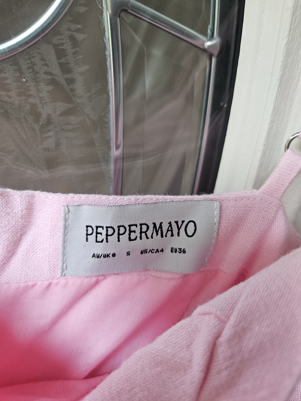 Women's Pink Spaghetti Strap Maxi Dress - Picture 2 of 7